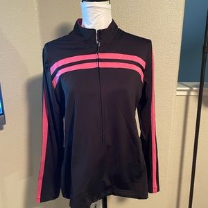 IZOD NWOT black and hot pink jogger jacket